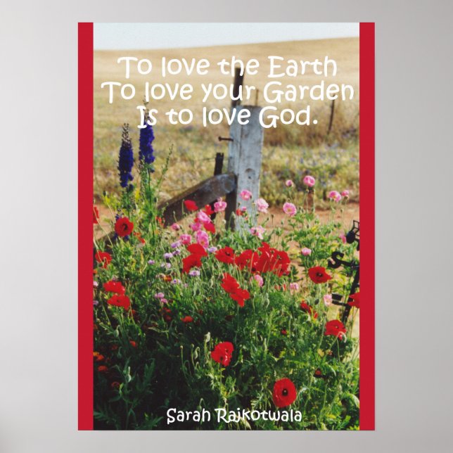 Hütte Garten Liebe Gott Blumenladen Blume Plakat (Vorne)