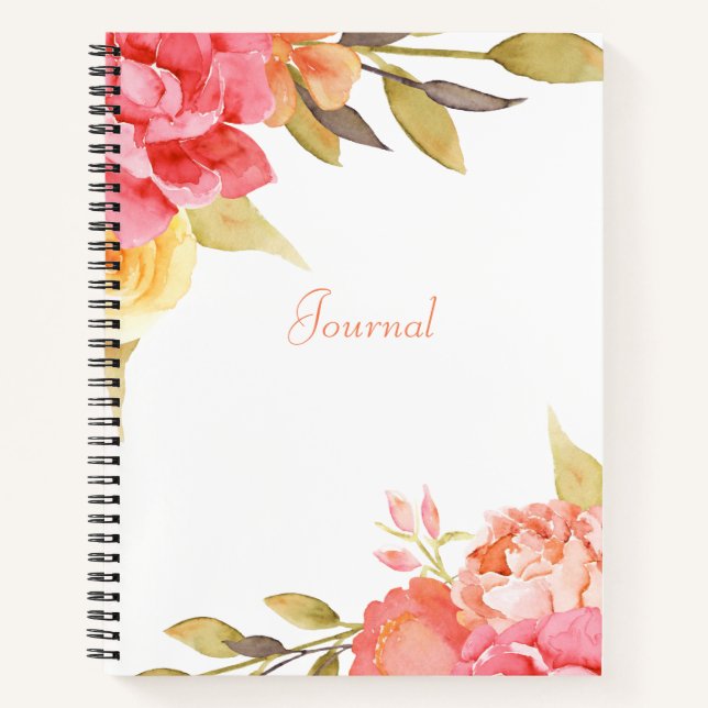 Hütte Gartengarten Rose Notizbuch (Vorderseite)