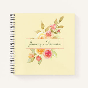 Hütte Gartengarten Rose Notizbuch