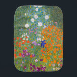 Hütte Gustav Klimt Blumengarten Baby Spucktuch<br><div class="desc">Ein wunderschönes Gartenbild - das ist ein klassisches Gemälde von Gustav Klimt,  genannt Hütte Garden,  oder Bauergarten,  1907,  das ein nahes Bild eines Blumengartens,  ein buntes Blumengemälde ist.</div>