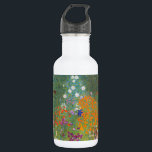 Hütte Gustav Klimt Blumengarten Edelstahlflasche<br><div class="desc">Ein wunderschönes Gartenbild - das ist ein klassisches Gemälde von Gustav Klimt,  genannt Hütte Garden,  oder Bauergarten,  1907,  das ein nahes Bild eines Blumengartens,  ein buntes Blumengemälde ist.</div>