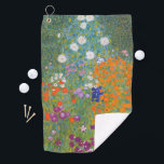 Hütte Gustav Klimt Blumengarten Golfhandtuch<br><div class="desc">Ein wunderschönes Gartenbild - das ist ein klassisches Gemälde von Gustav Klimt,  genannt Hütte Garden,  oder Bauergarten,  1907,  das ein nahes Bild eines Blumengartens,  ein buntes Blumengemälde ist.</div>