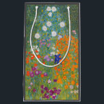 Hütte Gustav Klimt Blumengarten Kleine Geschenktüte<br><div class="desc">Ein wunderschönes Gartenbild - das ist ein klassisches Gemälde von Gustav Klimt,  genannt Hütte Garden,  oder Bauergarten,  1907,  das ein nahes Bild eines Blumengartens,  ein buntes Blumengemälde ist.</div>