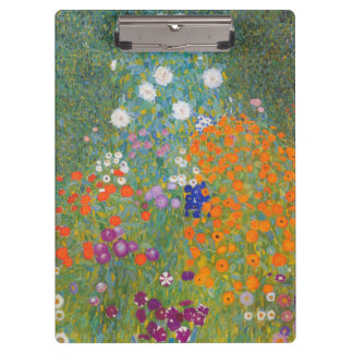 Hütte Gustav Klimt Blumengarten Klemmbrett