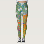 Hütte Gustav Klimt Blumengarten Leggings<br><div class="desc">Ein wunderschönes Gartenbild - das ist ein klassisches Gemälde von Gustav Klimt,  genannt Hütte Garden,  oder Bauergarten,  1907,  das ein nahes Bild eines Blumengartens,  ein buntes Blumengemälde ist.</div>