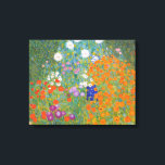 Hütte Gustav Klimt Blumengarten Leinwanddruck<br><div class="desc">Ein wunderschönes Gartenbild - das ist ein klassisches Gemälde von Gustav Klimt,  genannt Hütte Garden,  oder Bauergarten,  1907,  das ein nahes Bild eines Blumengartens,  ein buntes Blumengemälde ist.</div>