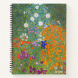 Hütte Gustav Klimt Blumengarten Notizbuch<br><div class="desc">Ein wunderschönes Gartenbild - das ist ein klassisches Gemälde von Gustav Klimt,  genannt Hütte Garden,  oder Bauergarten,  1907,  das ein nahes Bild eines Blumengartens,  ein buntes Blumengemälde ist.</div>