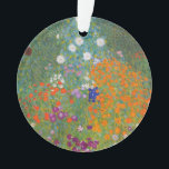 Hütte Gustav Klimt Blumengarten Ornament<br><div class="desc">Ein wunderschönes Gartenbild - das ist ein klassisches Gemälde von Gustav Klimt,  genannt Hütte Garden,  oder Bauergarten,  1907,  das ein nahes Bild eines Blumengartens,  ein buntes Blumengemälde ist.</div>