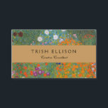 Hütte Gustav Klimt Blumengarten Visitenkarte<br><div class="desc">Ein wunderschönes Gartenbild - das ist ein klassisches Gemälde von Gustav Klimt,  genannt Hütte Garden,  oder Bauergarten,  1907,  das ein nahes Bild eines Blumengartens,  ein buntes Blumengemälde ist.</div>