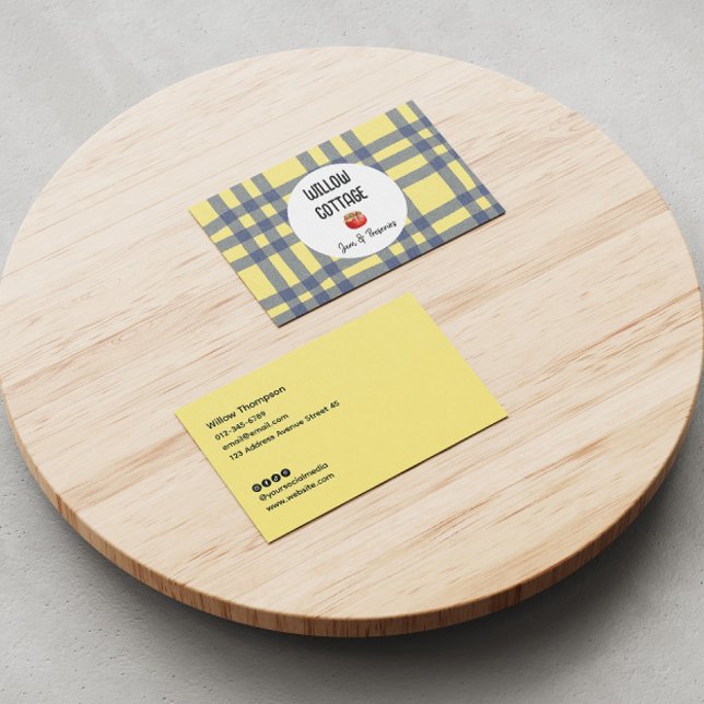 Hütte hausgemachte Marmelade und behält Visitenkar Visitenkarte (Von Creator hochgeladen)