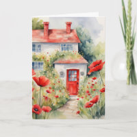 Hütte im Gebärmutterwasser mit Pflücken