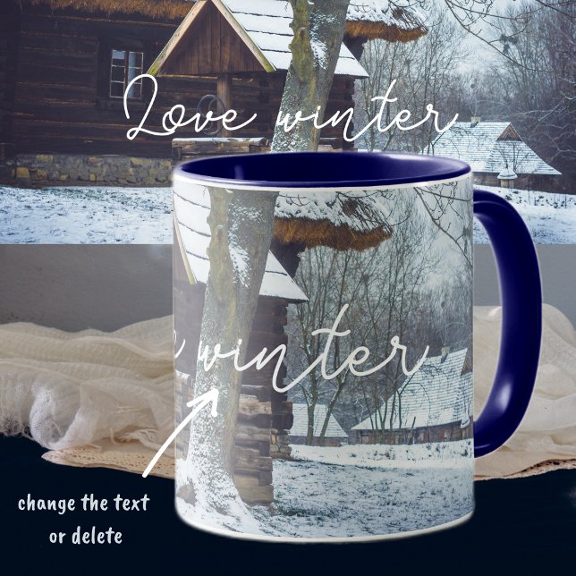 Hütte im Schnee Tasse (Von Creator hochgeladen)