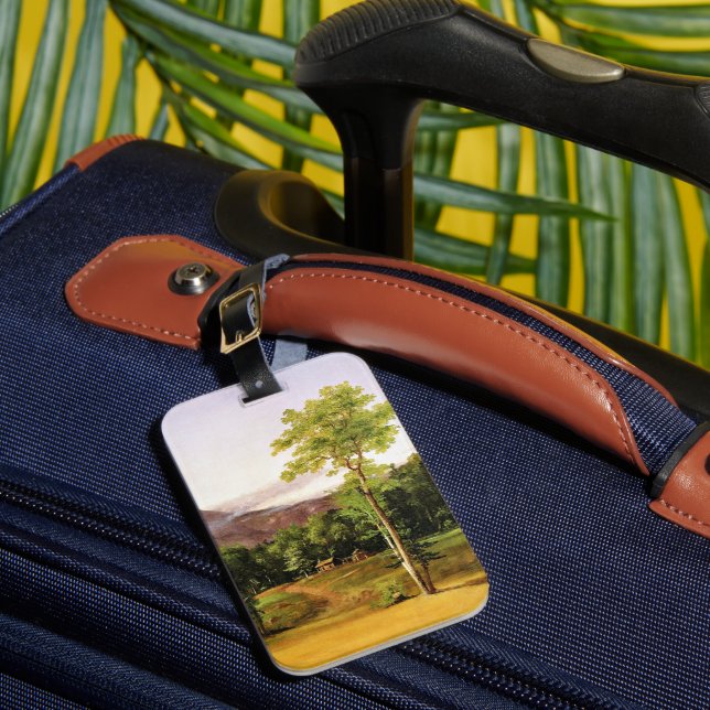 Hütte im Wald, New Hampshire, Gepäckanhänger (Vorderseite Insitu 1)