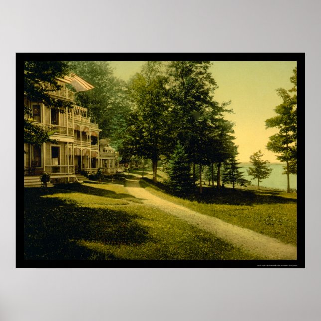 Hütte in Chautauqua, NY 1898 Poster (Vorne)