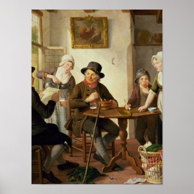 Hütte Inneres Poster (Vorne)