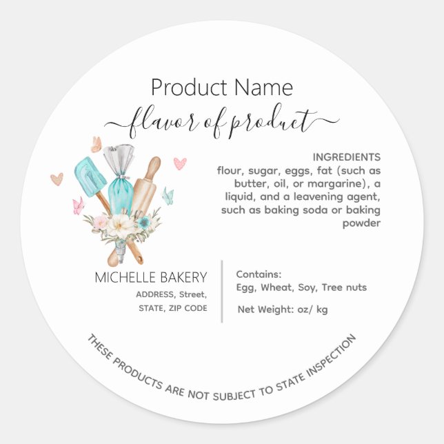 Hütte-Kennzeichen für Aquarellgeräte Runder Aufkleber (Vorderseite)