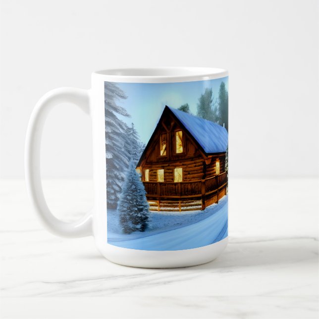 Hütte Land Nordkiefern Kabine Kaffeetasse (Links)