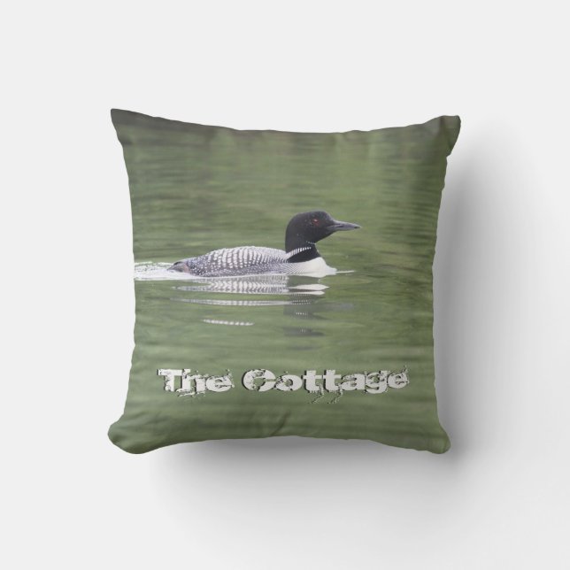 Hütte Loon Reversible Pillow Kissen (Vorderseite)