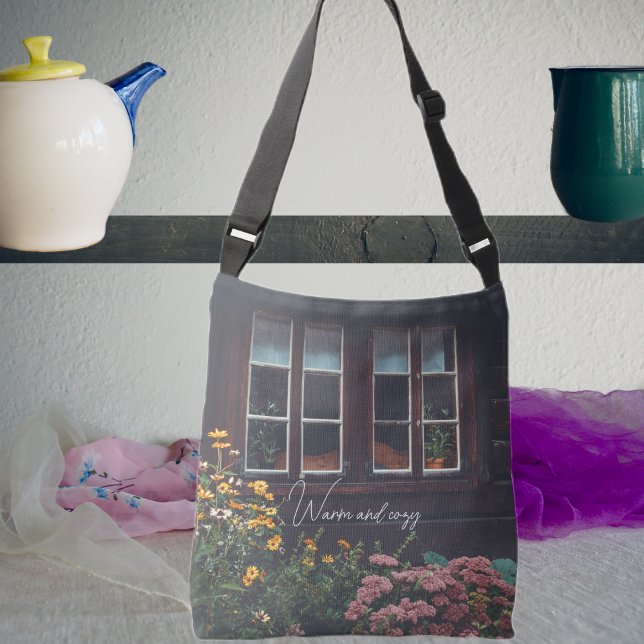 Hütte mit rustikalem Garten Tragetaschen Mit Langen Trägern (Von Creator hochgeladen)