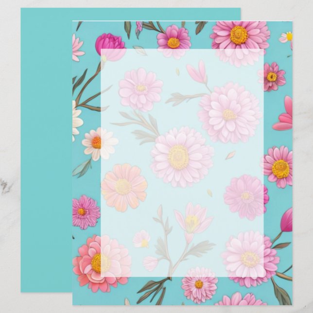 Hütte-Mittelblütenblütenblütenfarben Rosa Blume (Vorne/Hinten)