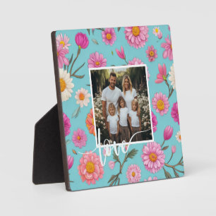 Hütte-Mittelblütenblütenblütenfarben Rosa Blume Fotoplatte