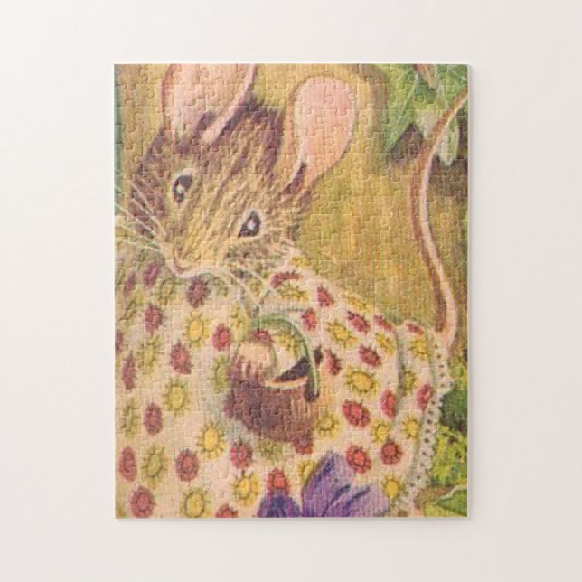 Hütte Mouse - Beatrix Potter Puzzle (Vertikal)