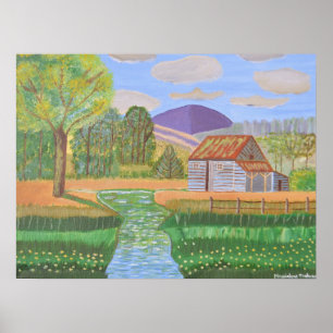 Hütte Retreat in den Hügeln 2 Poster