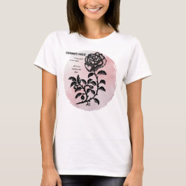 Hütte Rose auf Rosa - Großartiges Magie T-Shirt