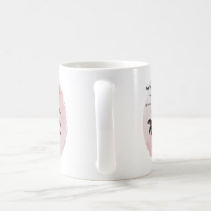Hütte Rose der Liebe auf Rosa Kaffeetasse