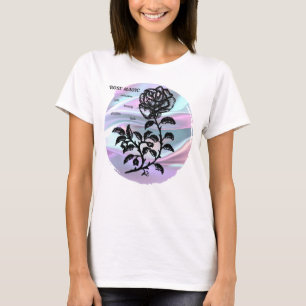 Hütte Rose Magie auf Pastel T-Shirt