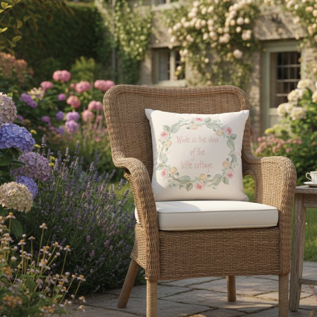 Hütte Rose Wreath Irish Verse Kissen (Von Creator hochgeladen)