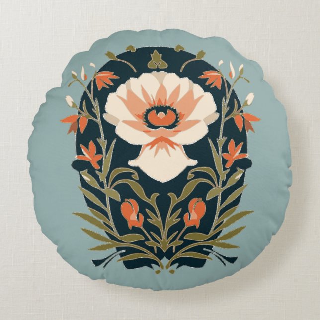 Hütte Rundes Kissen (Vorderseite)