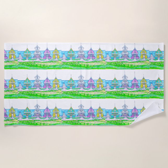 Hütte Strand Strandtuch (Vorderseite)