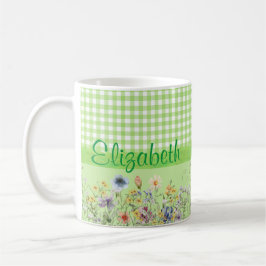 Hütte Style-Wildblumen Kaffeetasse