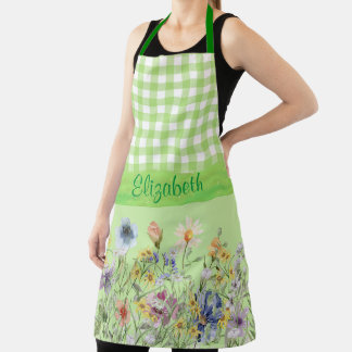 Hütte Style-Wildblumen Schürze