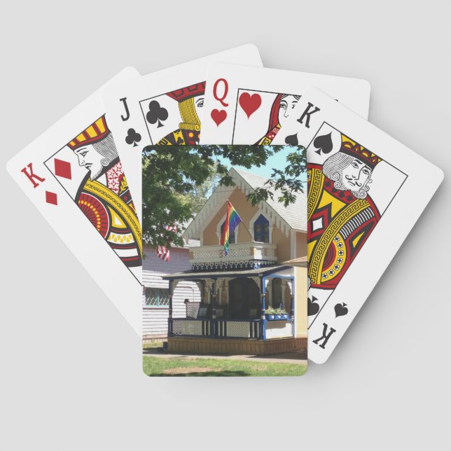 Hütte und Stolz Gingerbread - Martha's Vineyard Spielkarten (Rückseite)