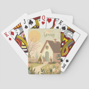 Hütte von Blumen/Frühling Spielkarten