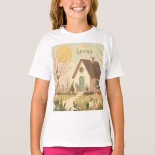 Hütte von Blumen/Frühling T-Shirt