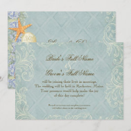 Hütte von Flora durch die Muscheln Hochzeit am Str Save The Date