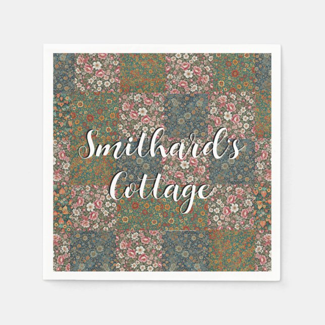 Hütte-Vordertür-matte-Kern Serviette (Vorderseite)