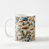 Hütte Wald Pilze Kerne Tasse, Keramik Pilz