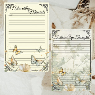 Hütte Wildblumen Weich gelbe Binder Hinweis Seite