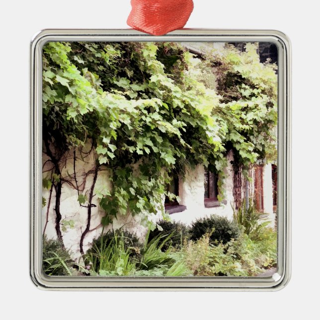 Hütte WISTERIEN Ornament Aus Metall (Vorne)