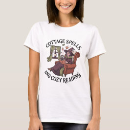 Hütte Zauber und gemütliche Leseratte Hexenteppich T-Shirt