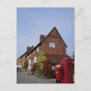 Hütten, alte Telefonkabine, Kenilworth, Warwickshi Postkarte