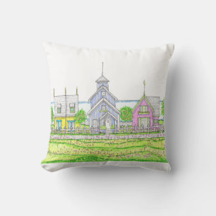 Hütten am Strand Kissen