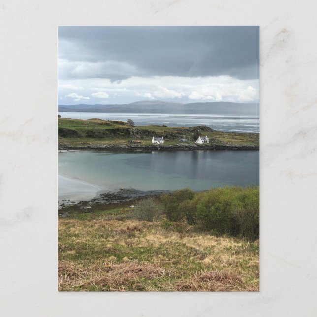 Hütten auf der Insel Jura in Schottland Postkarte (Vorderseite)