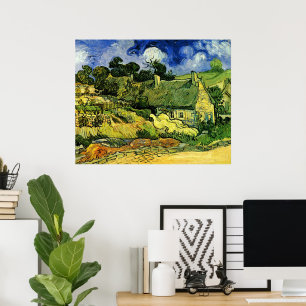 Hütten, Cordeville von Vincent van Gogh Poster