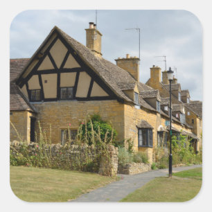 Hütten in Broadway, Cotswolds Aufkleber