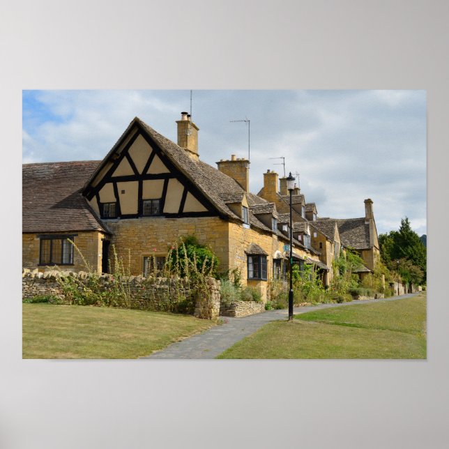 Hütten in Broadway, Cotswolds Plakatdruck Poster (Vorne)